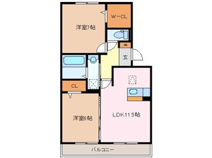 伊勢川島駅 徒歩12分 2階の物件間取画像